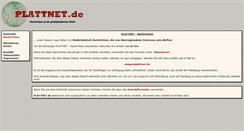 Desktop Screenshot of nachrichten.plattnet.de